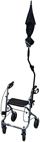 ZUBEHÖR – Rolko Rollatorschirm Protector – höhenverstellbar, windfest und wasserabweisend, mit Halterung