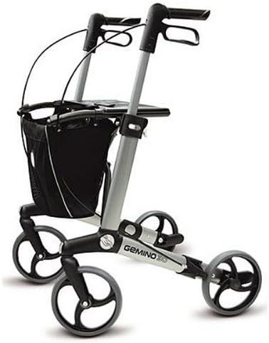 Sunrise Medical Handicare Gemino Rollator – leichter Aluminium-Rollator mit Memory-Höhenverstellung und faltbarem Rahmen