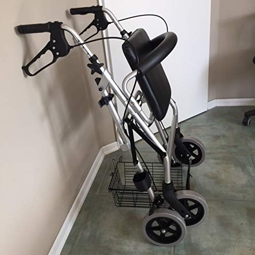 Trendmobil Rollator LR 56 – leichter Aluminium-Rollator mit Sitz, Korb und höhenverstellbaren Griffen