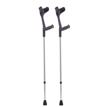 Dr. Paul Koch Unterarmgehstützen – leichte Aluminium-Gehhilfen, höhenverstellbar mit Reflektoren und Softgriffen