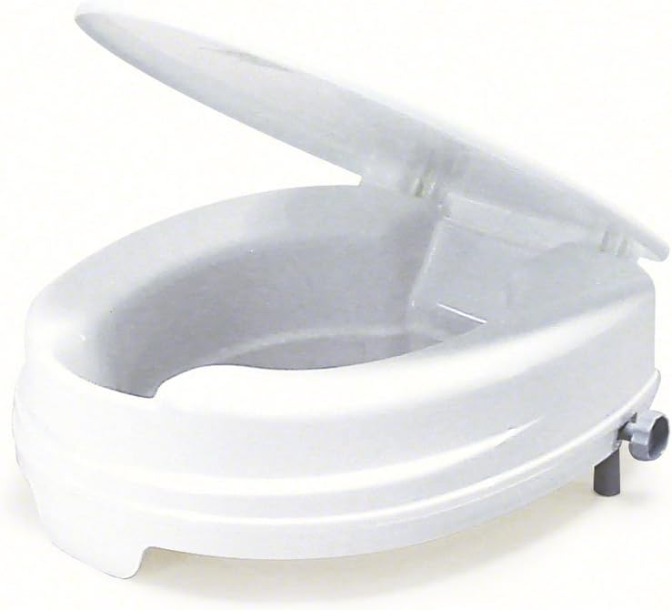 Dietz Toilettensitzerhöhung Relaxon Basic – 10 cm hoch, ohne Deckel, ergonomisch und werkzeuglos montierbar