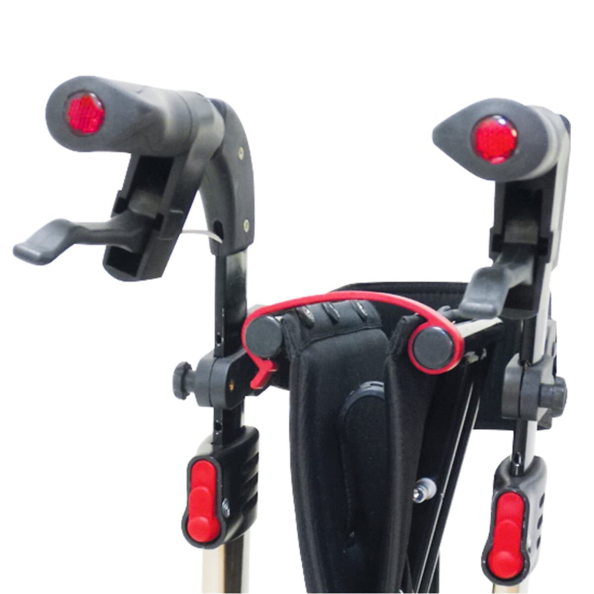 Drive Medical Rollator Nitro – eleganter Aluminium-Rollator mit großen Rädern, Sitz und Faltmechanismus