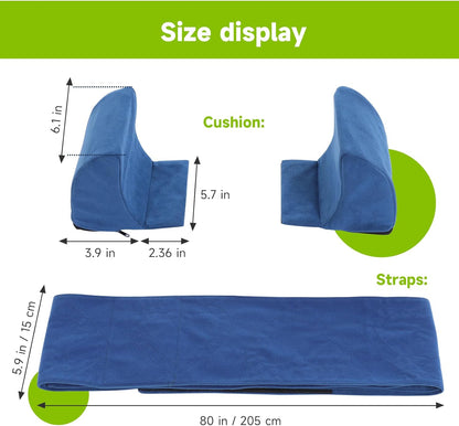 Wefaner Rollstuhl-Seitenstütze – weiche Stützkissen mit Klettverschluss, waschbar und druckentlastend